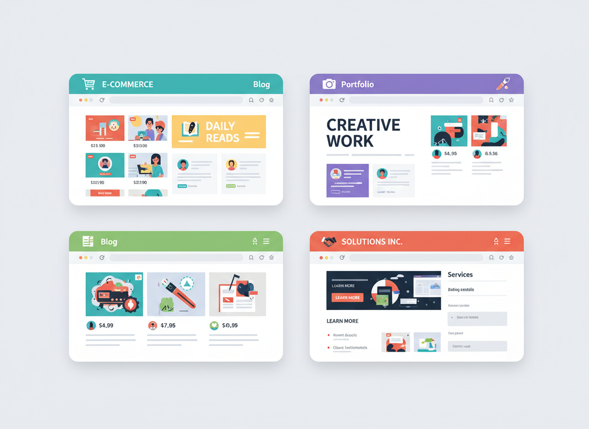 Les différents types de sites web