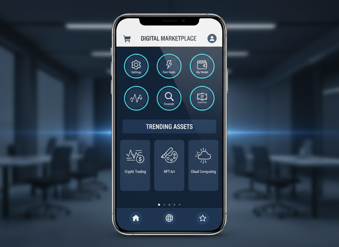 Illustration principale – Créer une application mobile ou une marketplace performante en 2026